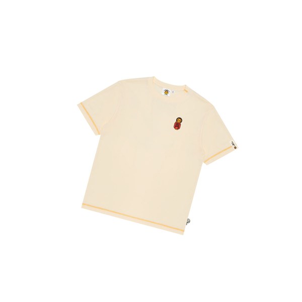 Men's A BATHING APE Baby Milo Tee Short Sleeve T Shirts White | ZBS621073