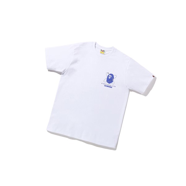 Men's A BATHING APE Bape Galaxy Tee Short Sleeve T Shirts White | PXO690341