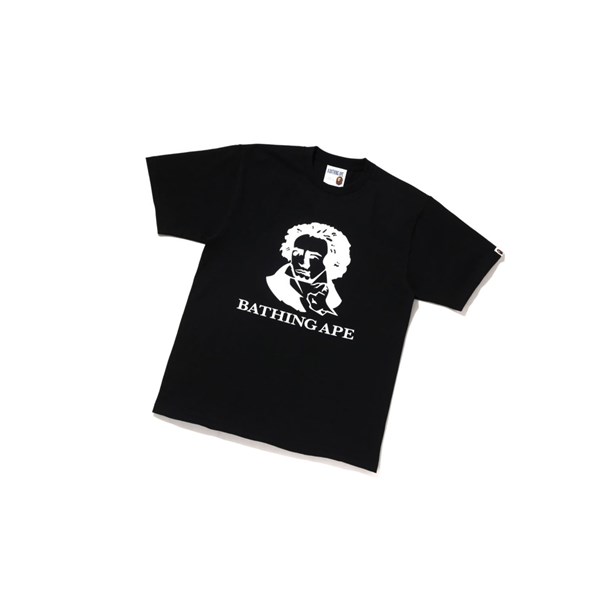 Men's A BATHING APE Bathing Ape Tee Short Sleeve T Shirts Black | XNK315627