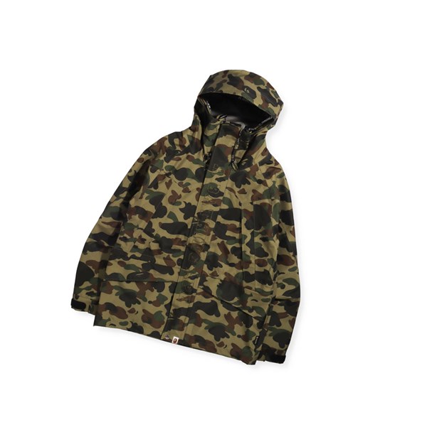 Men's A BATHING APE Gore-tex 1st Camo Snowboard Jackets Army Green | MZS589074