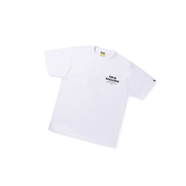 Men's A BATHING APE Japan Culture Kanji Ape Head Tee Short Sleeve T Shirts White | CXM801597