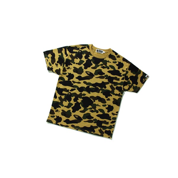 Women's A BATHING APE 1st Camo Oversized Tee Short Sleeve T Shirts Mellow Yellow | FVL806431