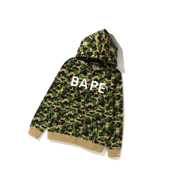 Women's A BATHING APE Abc Camo Bape Full Zip Hoodie Army Green | OLV094516