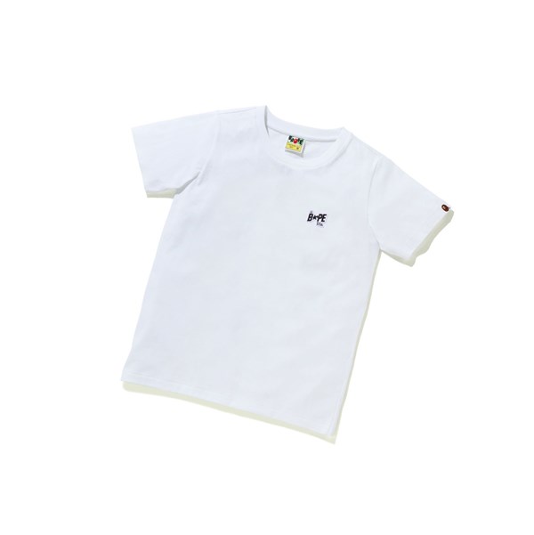 Women's A BATHING APE Bape Sta Logo One Point Tee Short Sleeve T Shirts White | PID013285