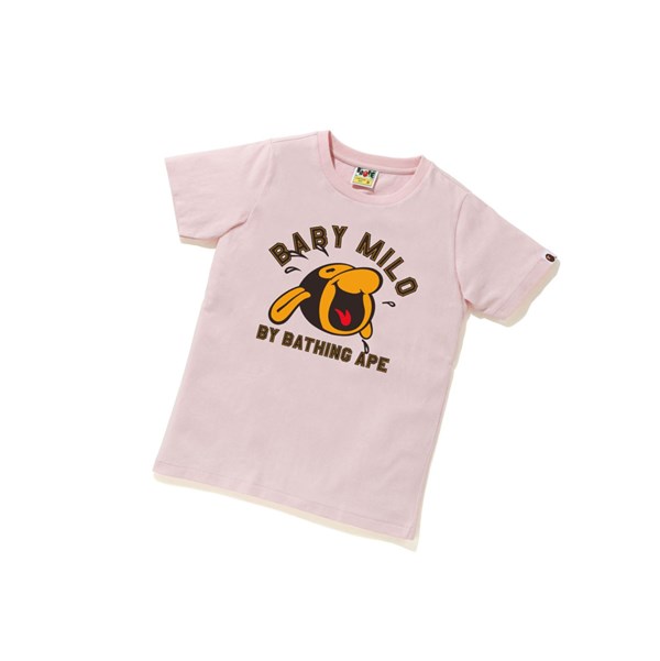 Women's A BATHING APE Classic Baby Milo Tee #1 Short Sleeve T Shirts Pink | KGL093581