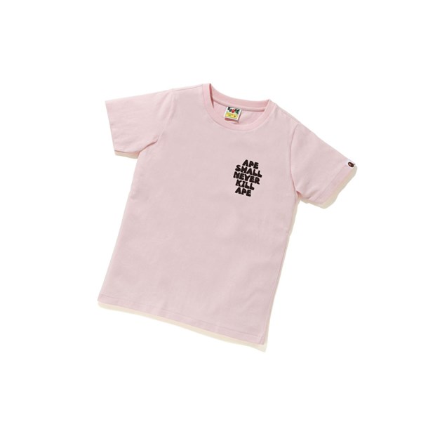 Women's A BATHING APE Classic Baby Milo Tee #2 Short Sleeve T Shirts Pink | NTC570463