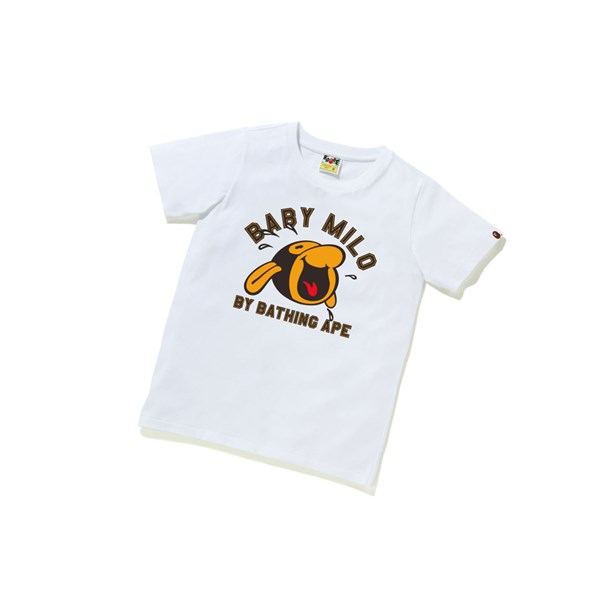 Women's A BATHING APE Classic Baby Milo Tee #1 Short Sleeve T Shirts White | PYQ961372