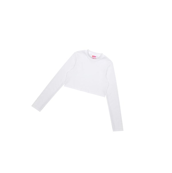 Women's A BATHING APE Cropped Turtle Neck Top Long Sleeve Blouse Blouse White | LAV317849