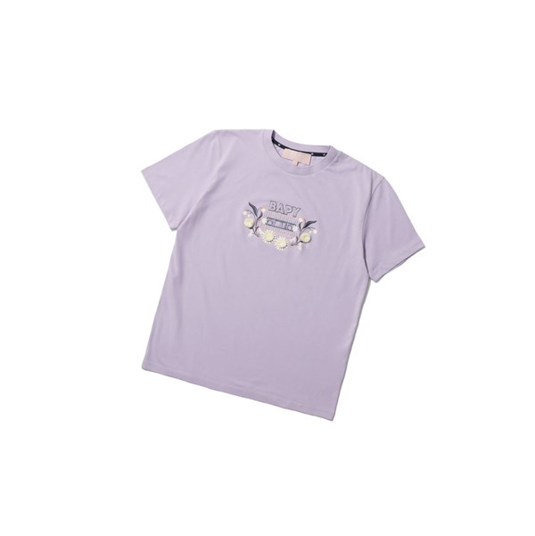 Women's A BATHING APE Embellished Tee Short Sleeve T Shirts Pastel Lilac | ZRF627901