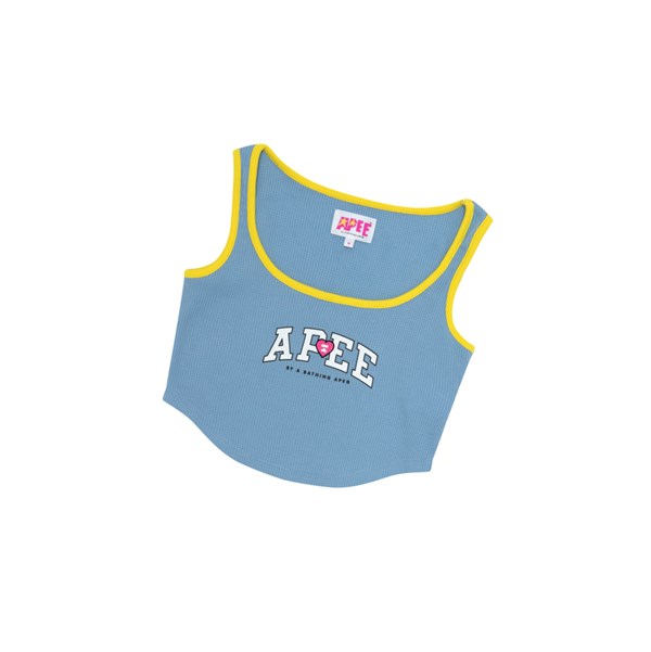 Women's A BATHING APE Graphic Vest Acid Blue | XAF601845