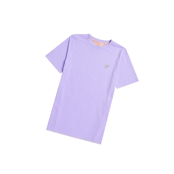 Women's A BATHING APE Logo Tee Short Sleeve T Shirts Purple | DLT213798