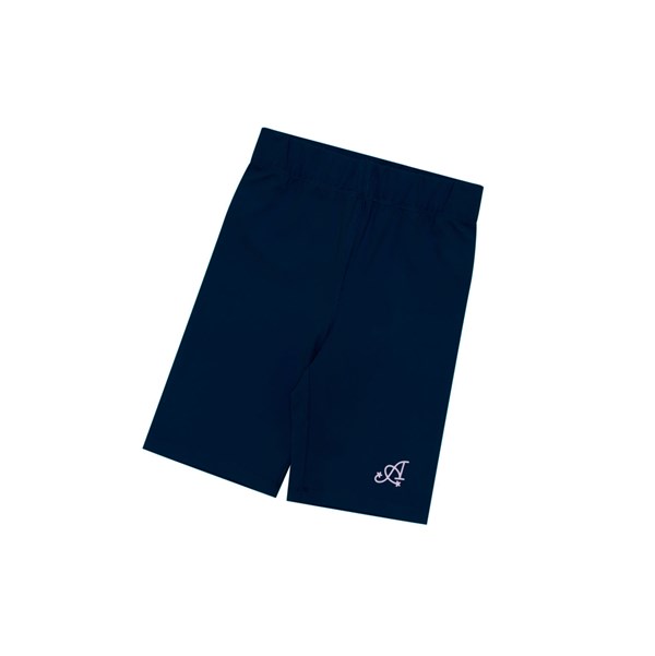 Women's A BATHING APE Slim Fit Shorts Navy Blue | QAP084653