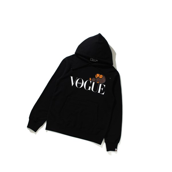 Women's A BATHING APE X Vogue Milo Pullover Hoodie Black | HLW716485