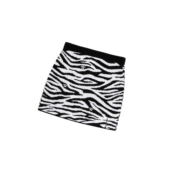 Women's A BATHING APE Zebra Pattern Knit Mini Skirts Black | LFQ326504