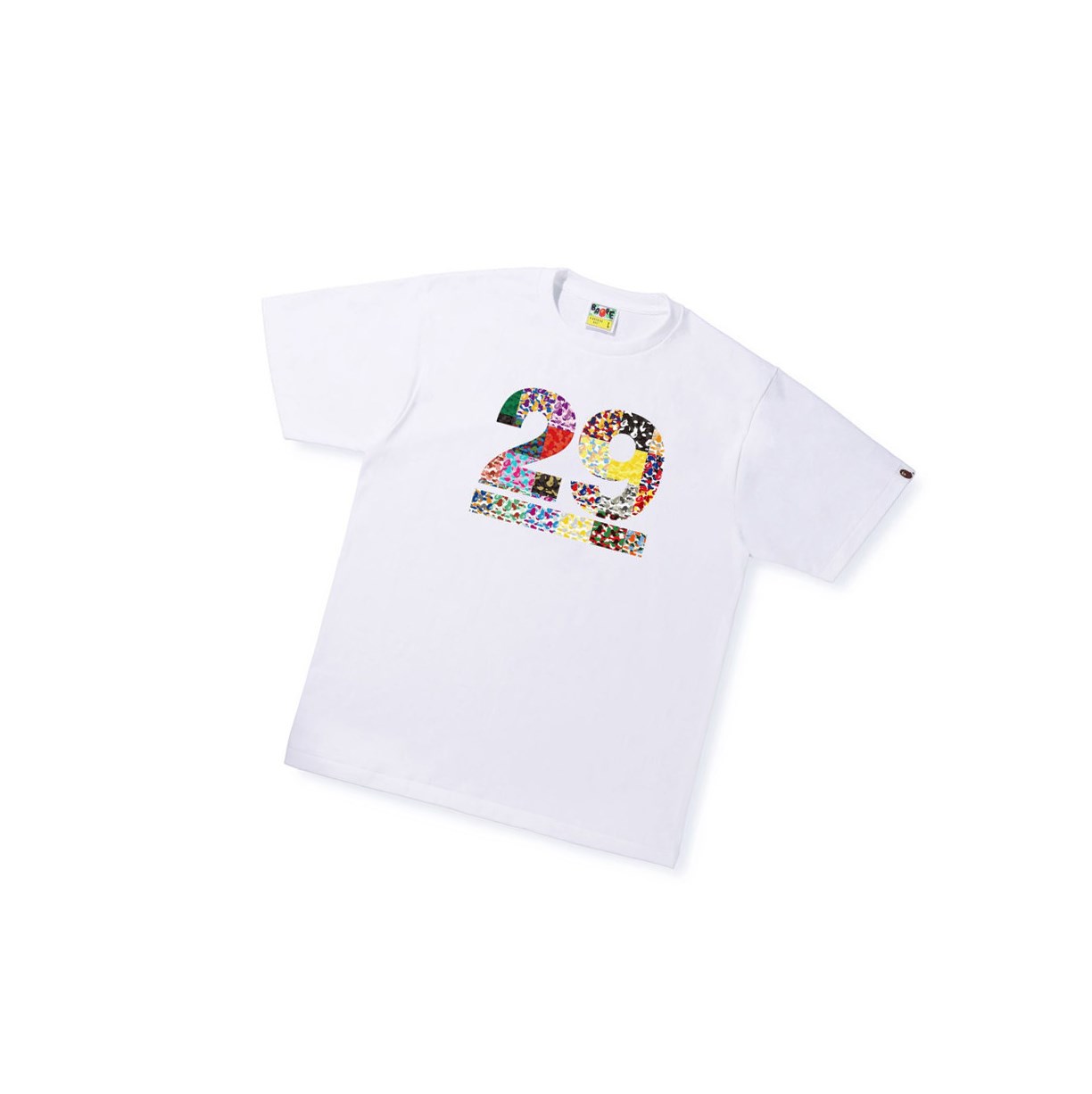 Men\'s A BATHING APE A Bathing Ape 29th Anniversary Tee Short Sleeve T Shirts White | FER618730