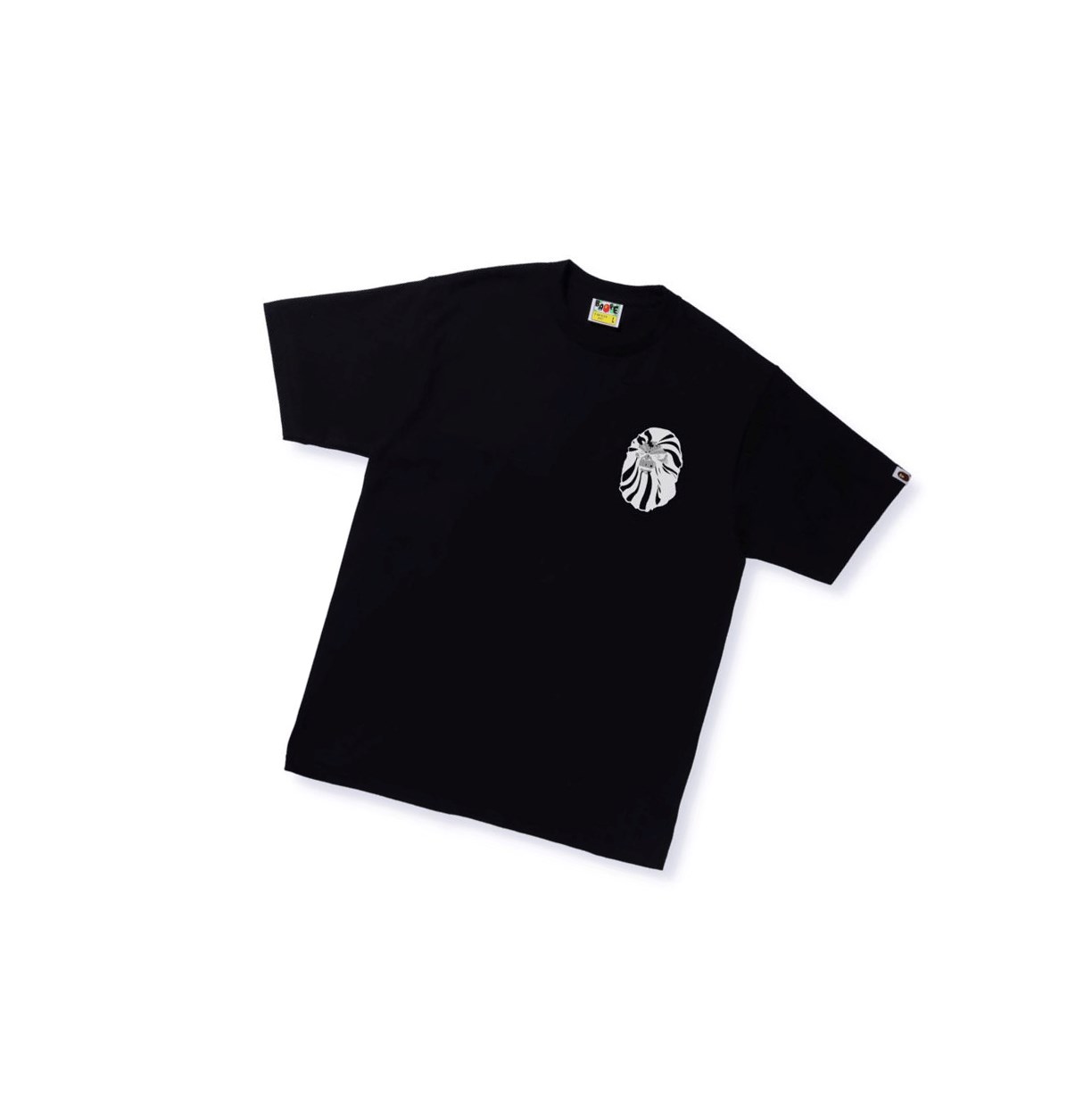 Men\'s A BATHING APE Bape Ape Head Tee #1 Short Sleeve T Shirts Black | YBF514976