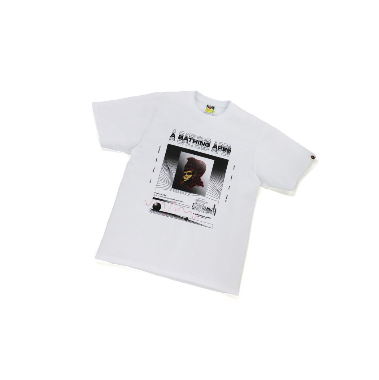 Men\'s A BATHING APE Bape General Tee Short Sleeve T Shirts White | WPF238176