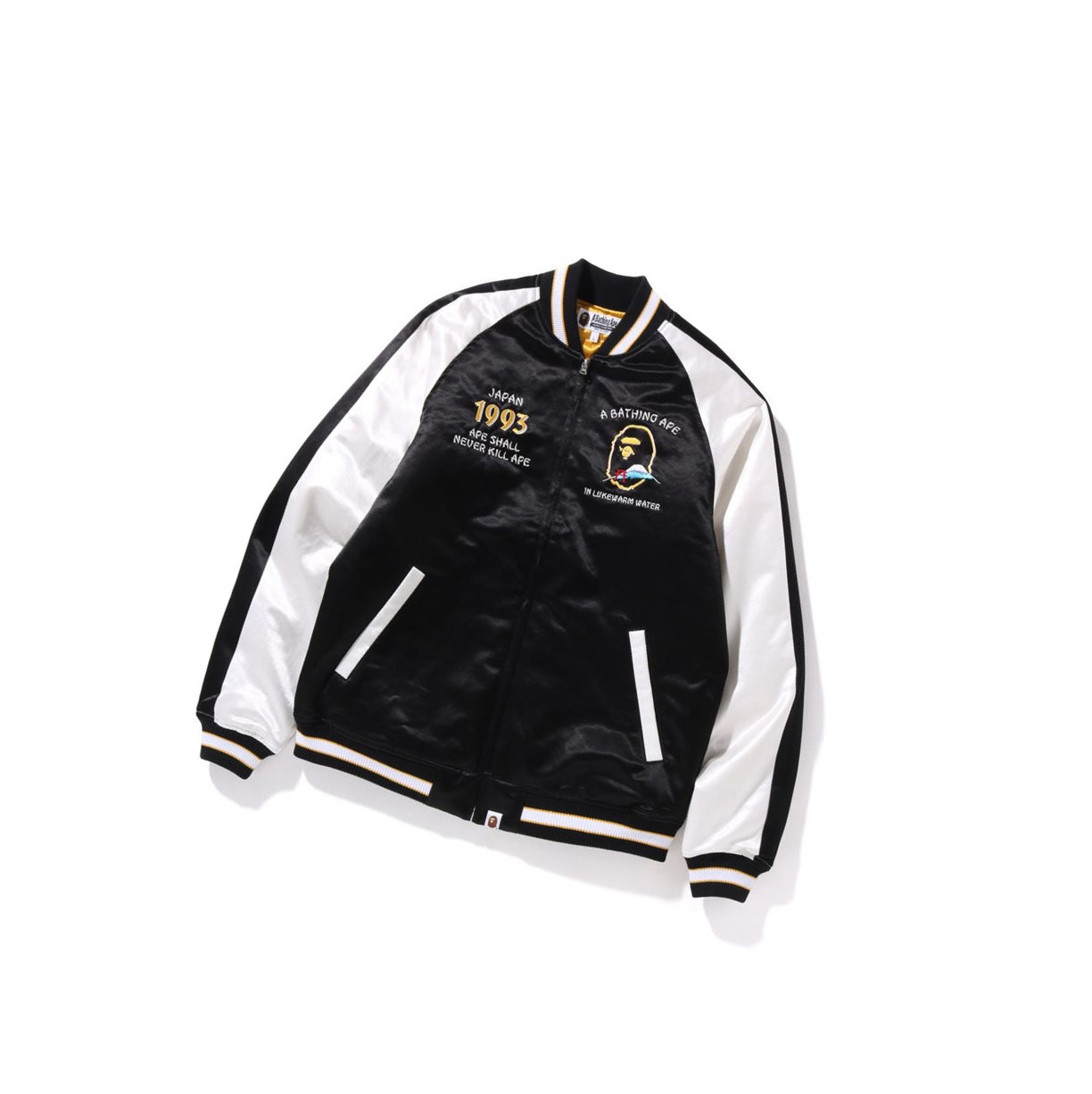 Men\'s A BATHING APE Japan Souvenir Jackets Black | QXT360579