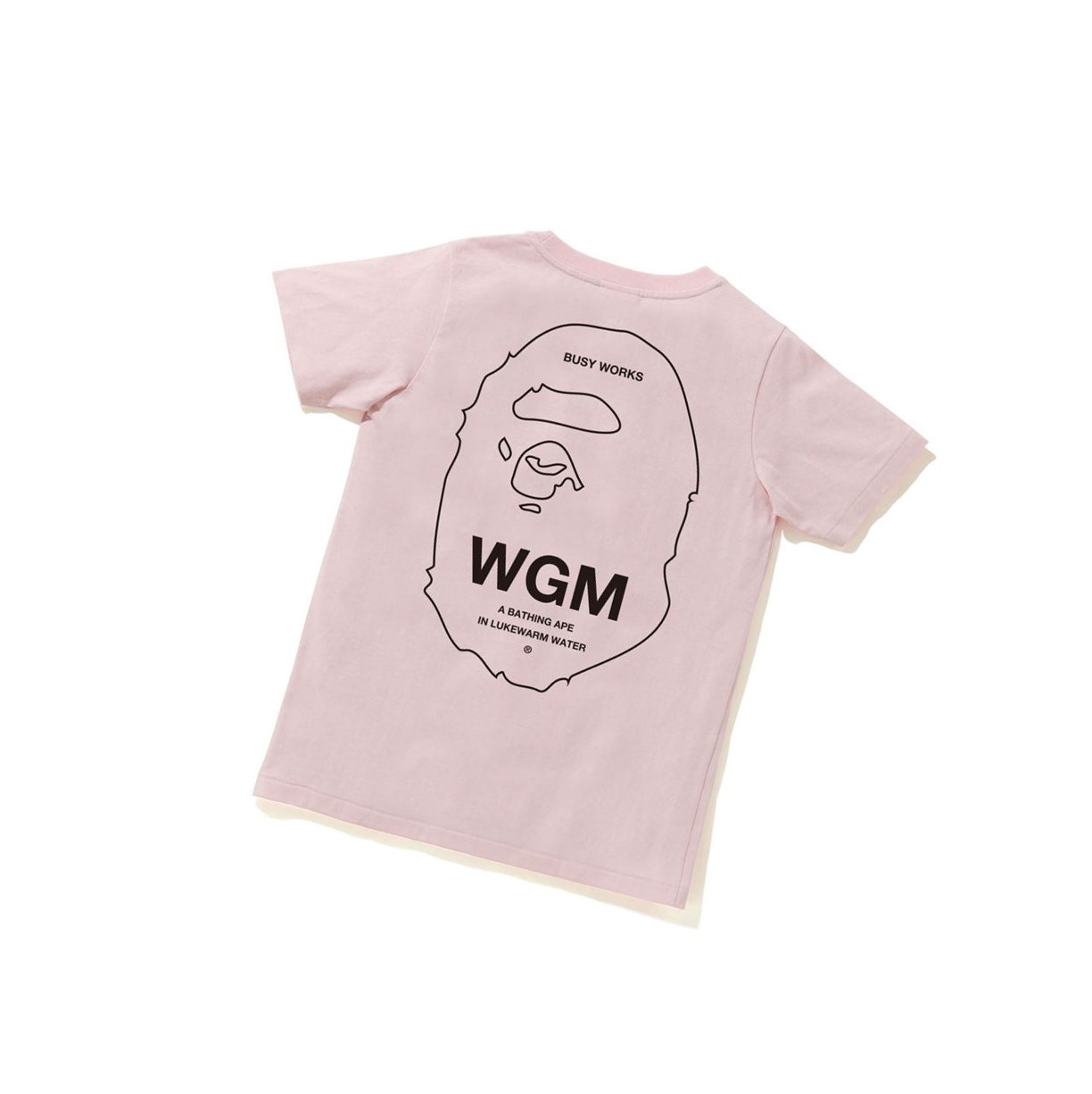 Women's A BATHING APE Ape Head One Point Tee #1 Short Sleeve T Shirts Pink | ARH163475