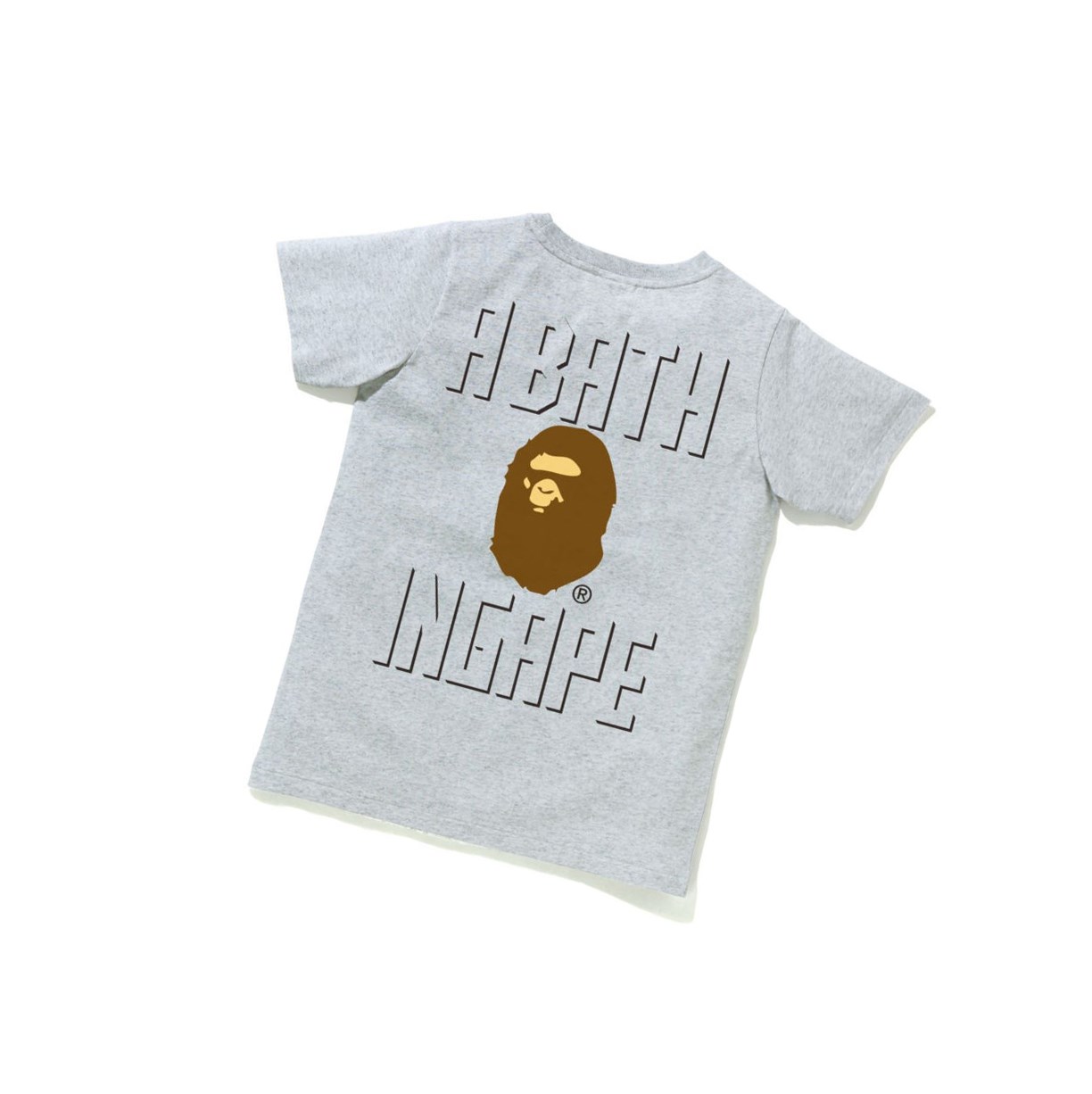 Women's A BATHING APE Ape Head One Point Tee #2 Short Sleeve T Shirts Grey | PWG159864