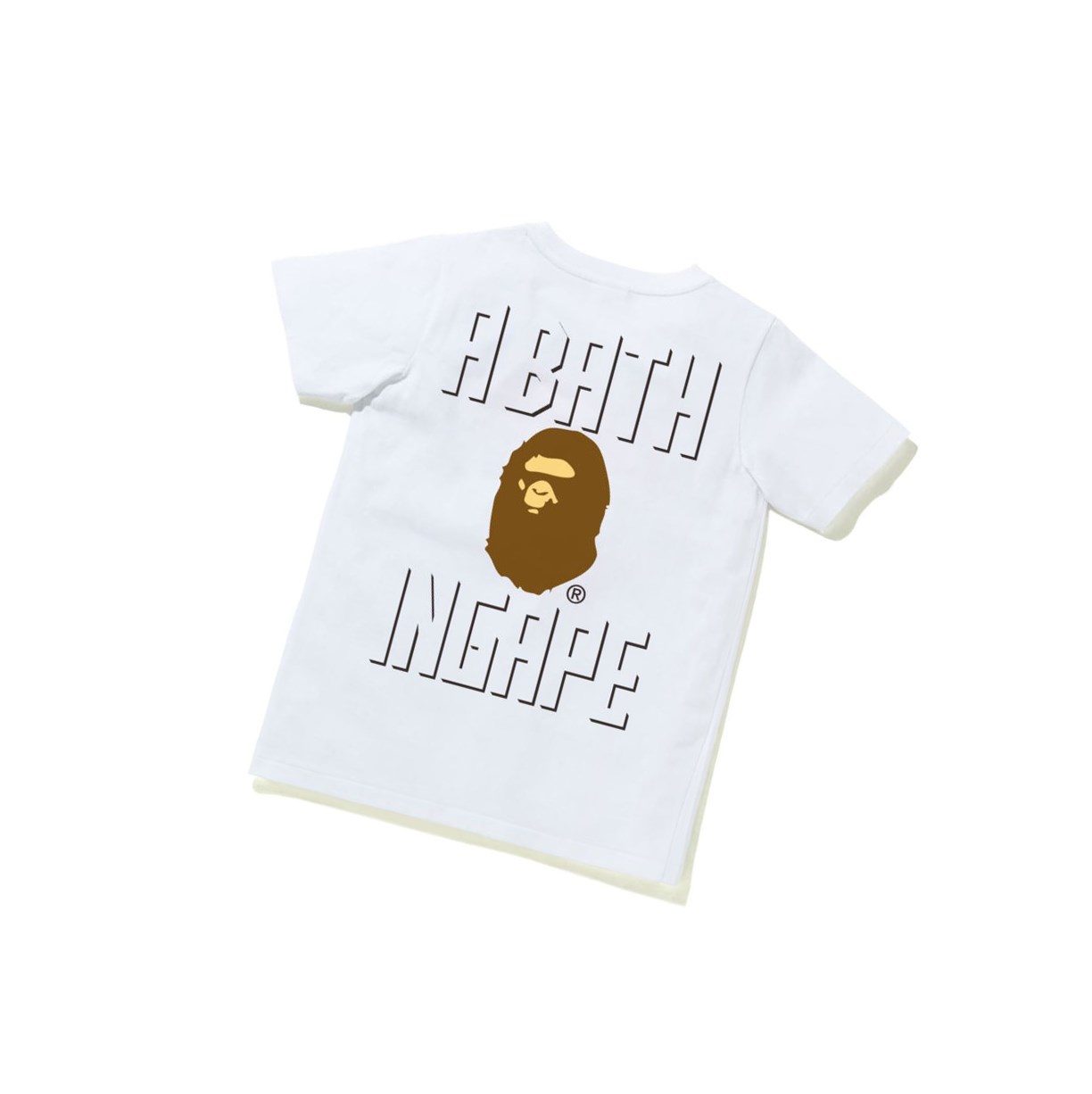 Women's A BATHING APE Ape Head One Point Tee #2 Short Sleeve T Shirts White | QXK809164