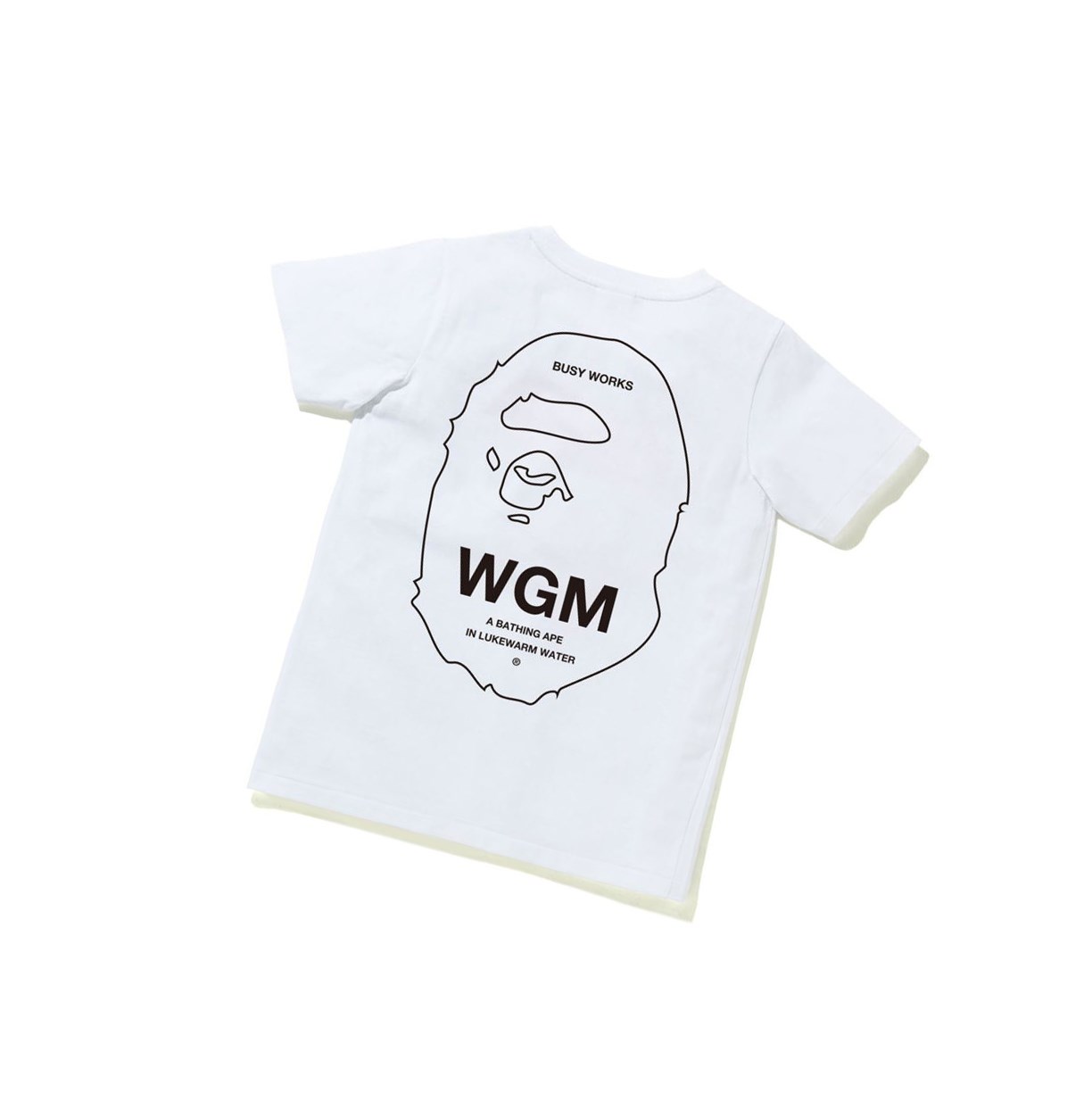 Women's A BATHING APE Ape Head One Point Tee #1 Short Sleeve T Shirts White | TEQ748936