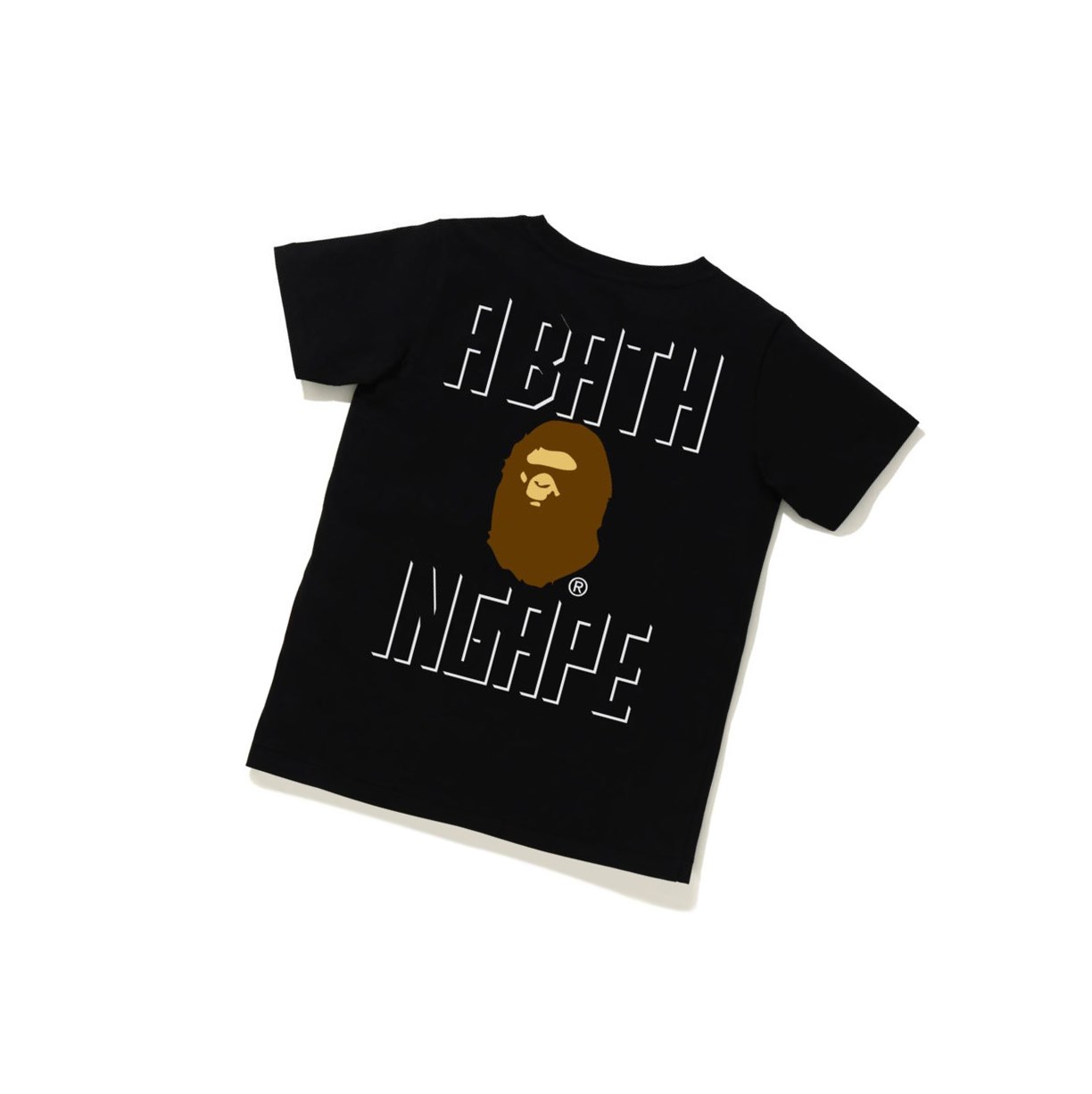 Women's A BATHING APE Ape Head One Point Tee #2 Short Sleeve T Shirts Black | ZWD618702