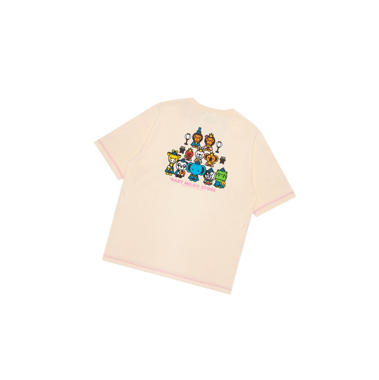 Women's A BATHING APE Baby Milo Boxy Fit Tee Short Sleeve T Shirts White | AVI105247