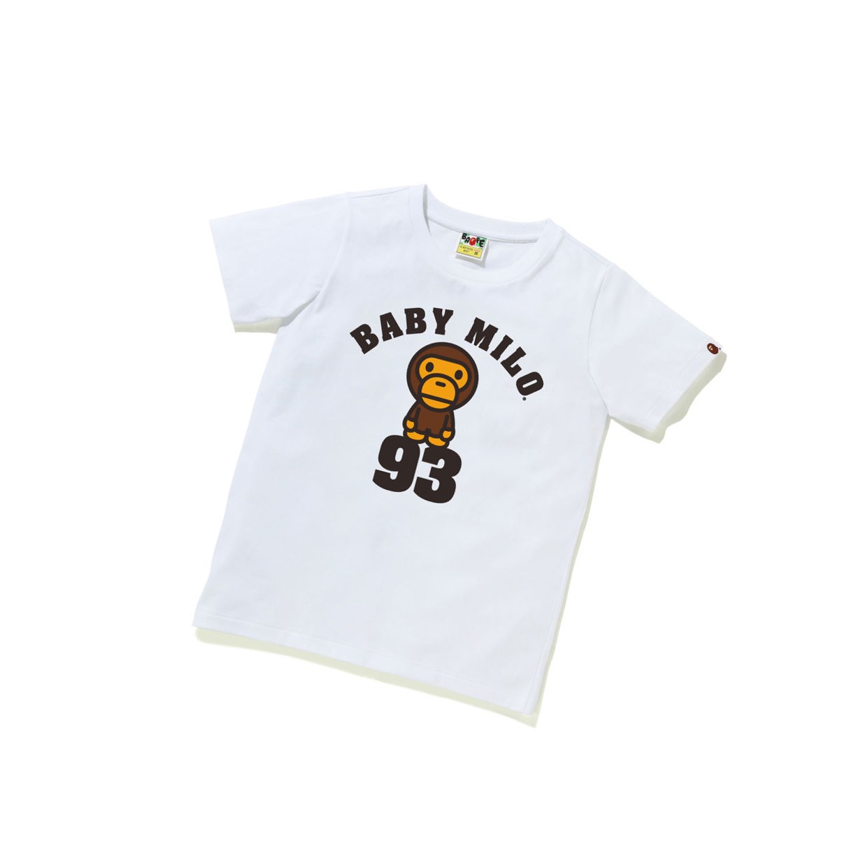 Women\'s A BATHING APE Baby Milo On 93 Tee Short Sleeve T Shirts White | UOL397245