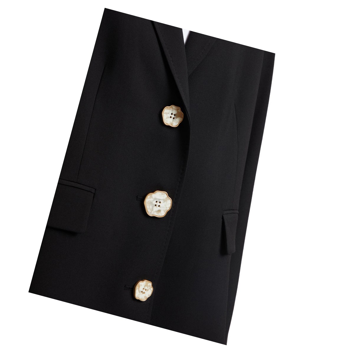 Women's A BATHING APE Buttoned Blazer Blazer Blazer Black | GRF659421