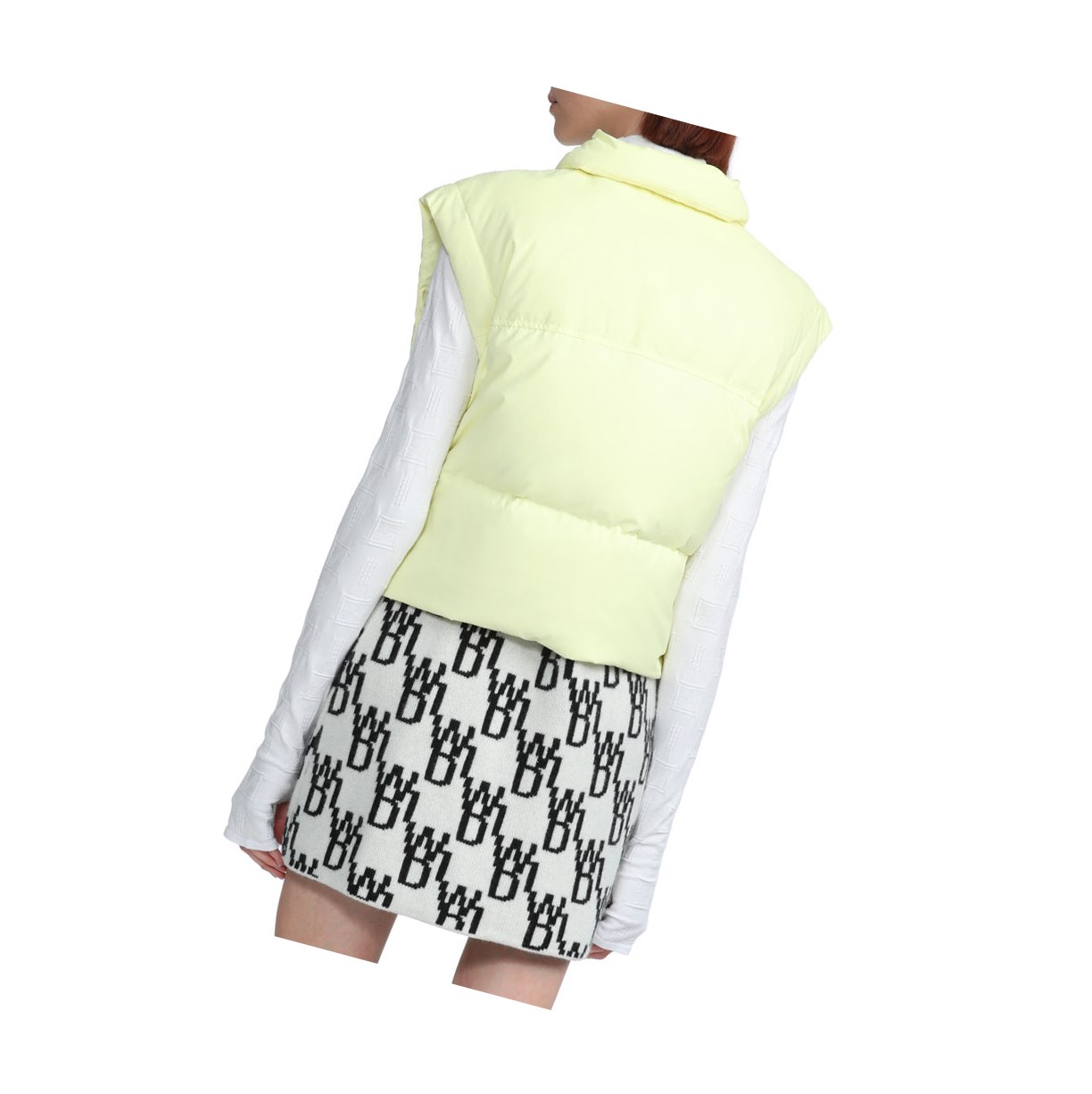 Women's A BATHING APE Buttoned Cropped Down Jackets Pastel Yellow | PUQ798563