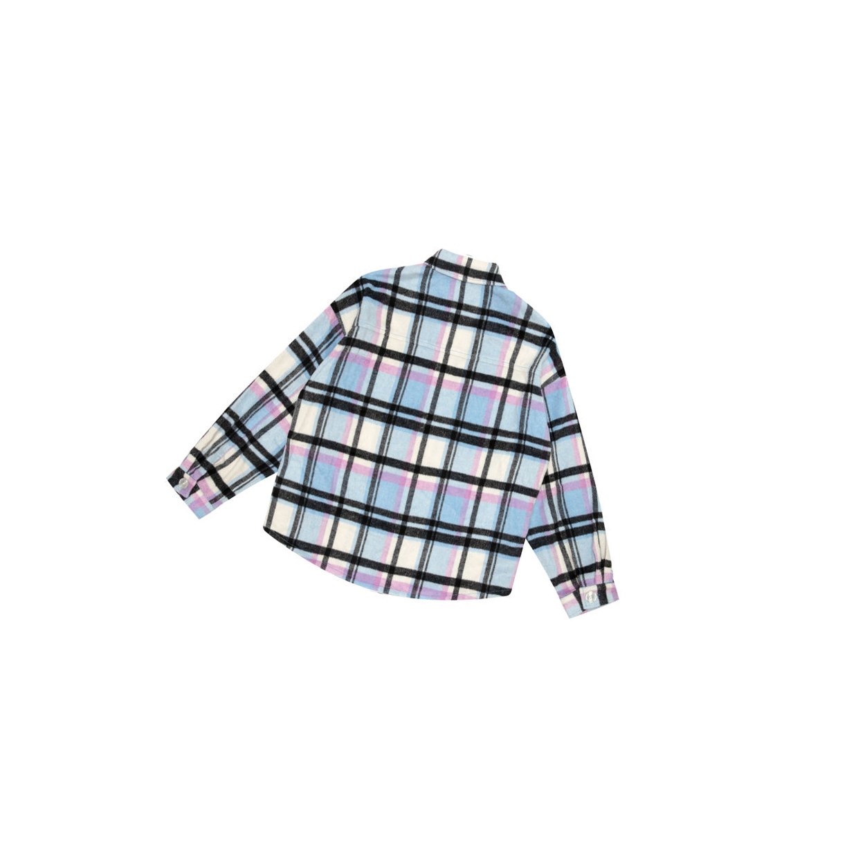 Women's A BATHING APE Checked Long Sleeve Shirts Blue | PJS926578