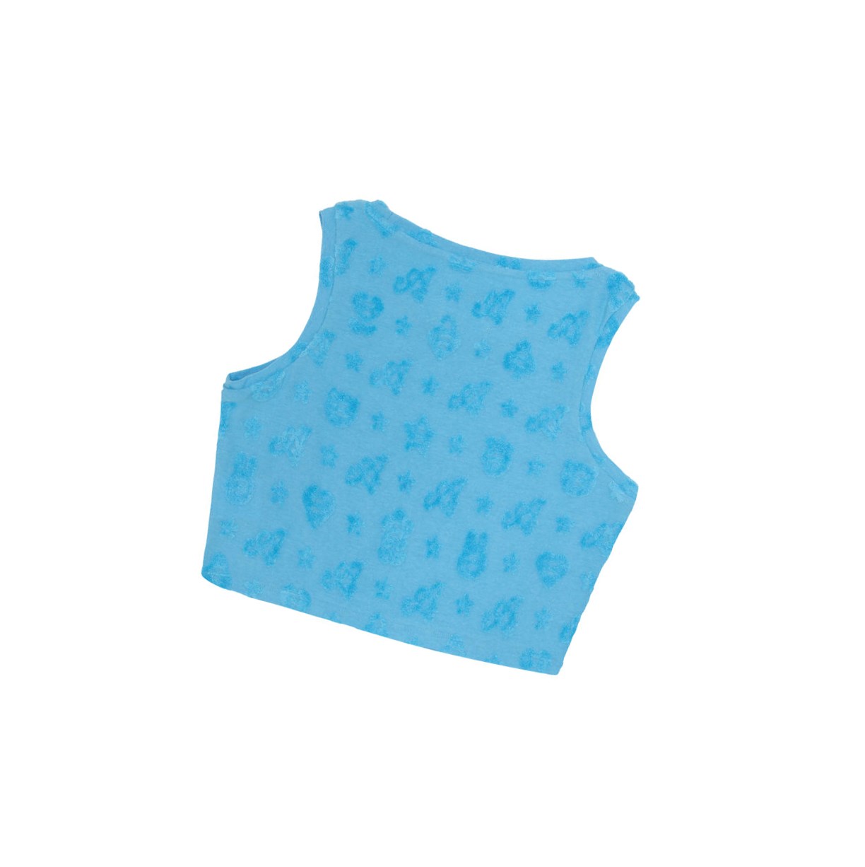 Women's A BATHING APE Cropped Pattern Vest Light Blue | ETX384076