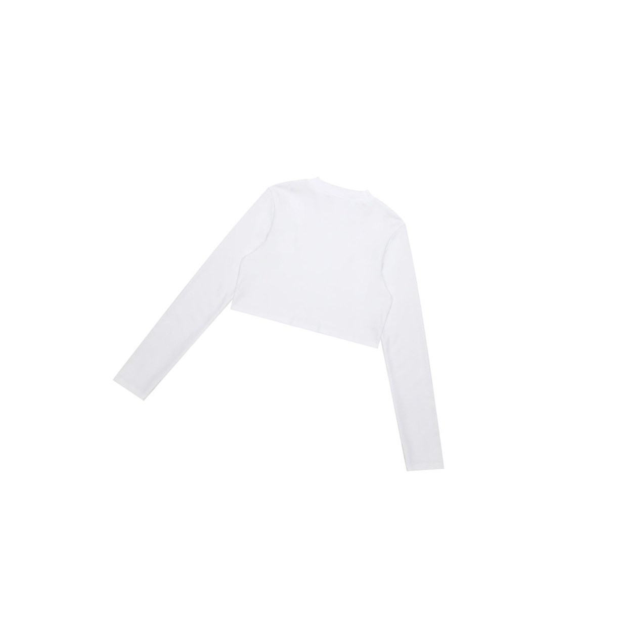 Women's A BATHING APE Cropped Turtle Neck Top Long Sleeve Blouse Blouse White | LAV317849