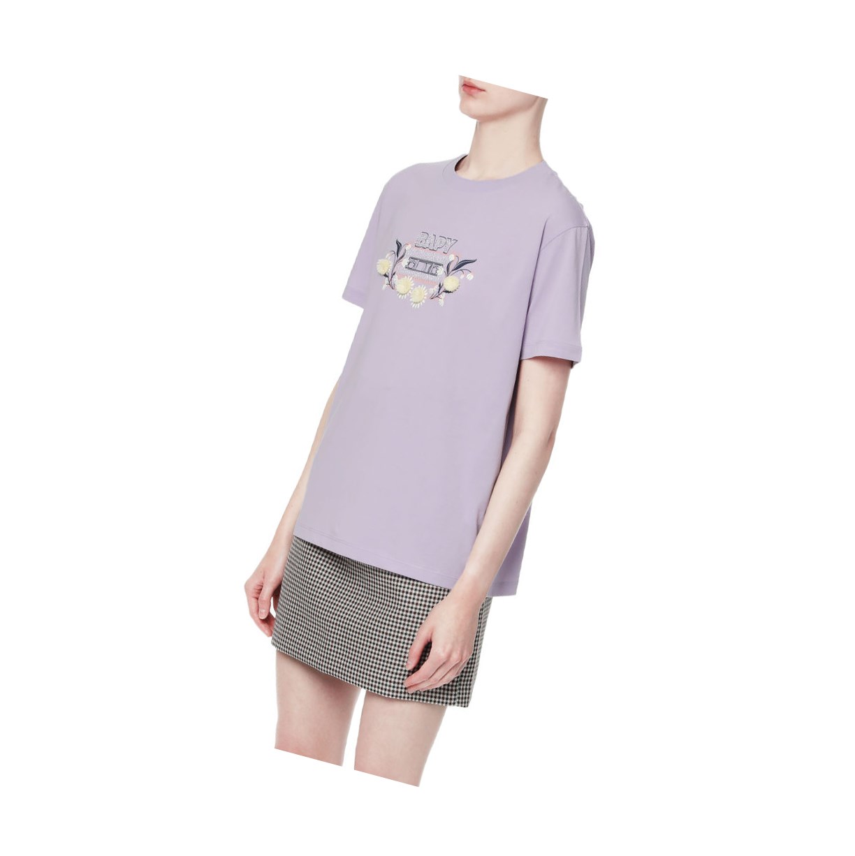 Women's A BATHING APE Embellished Tee Short Sleeve T Shirts Pastel Lilac | ZRF627901