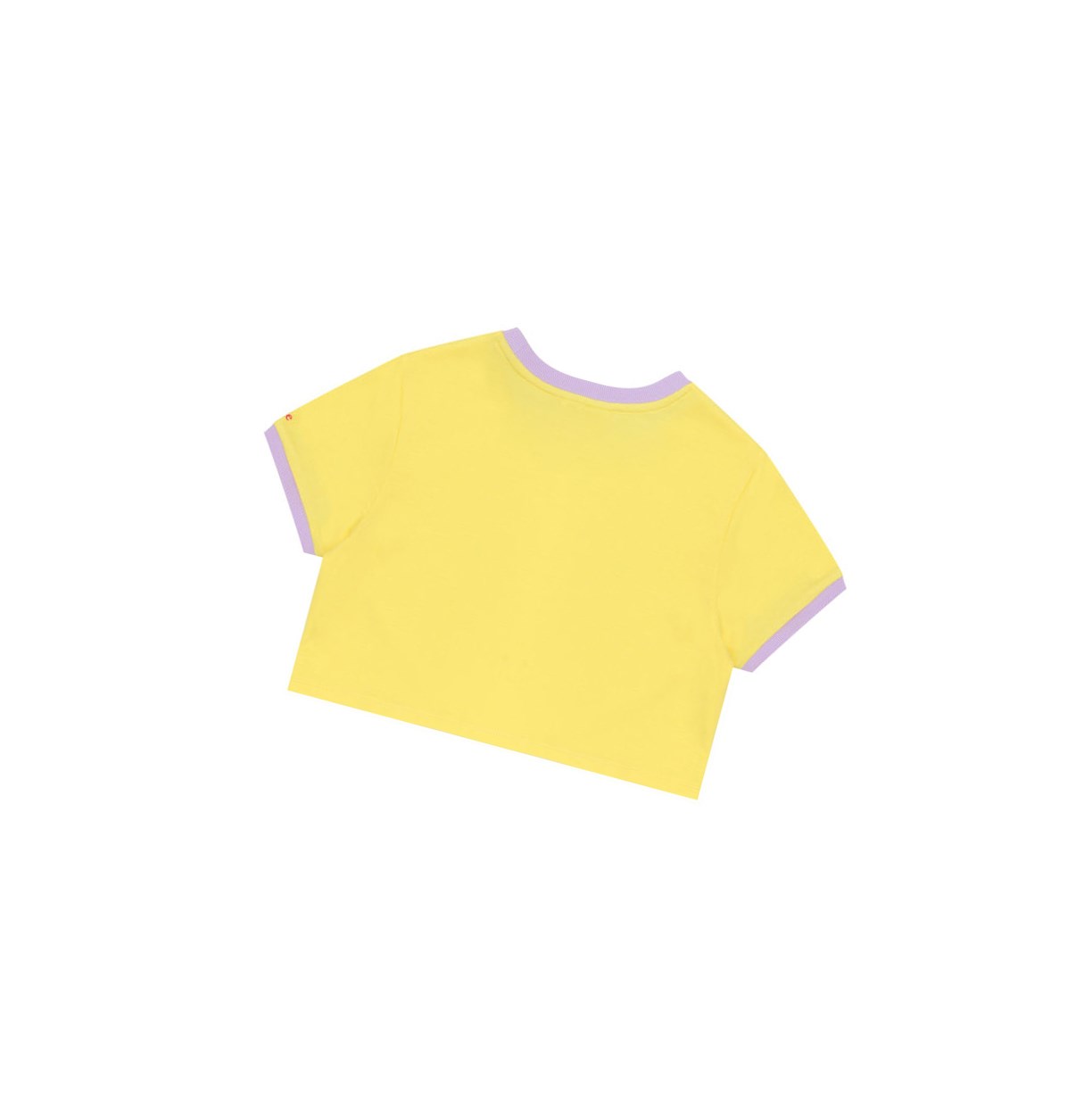 Women's A BATHING APE Heart Cropped Tee Short Sleeve T Shirts Yellow | UNR295604