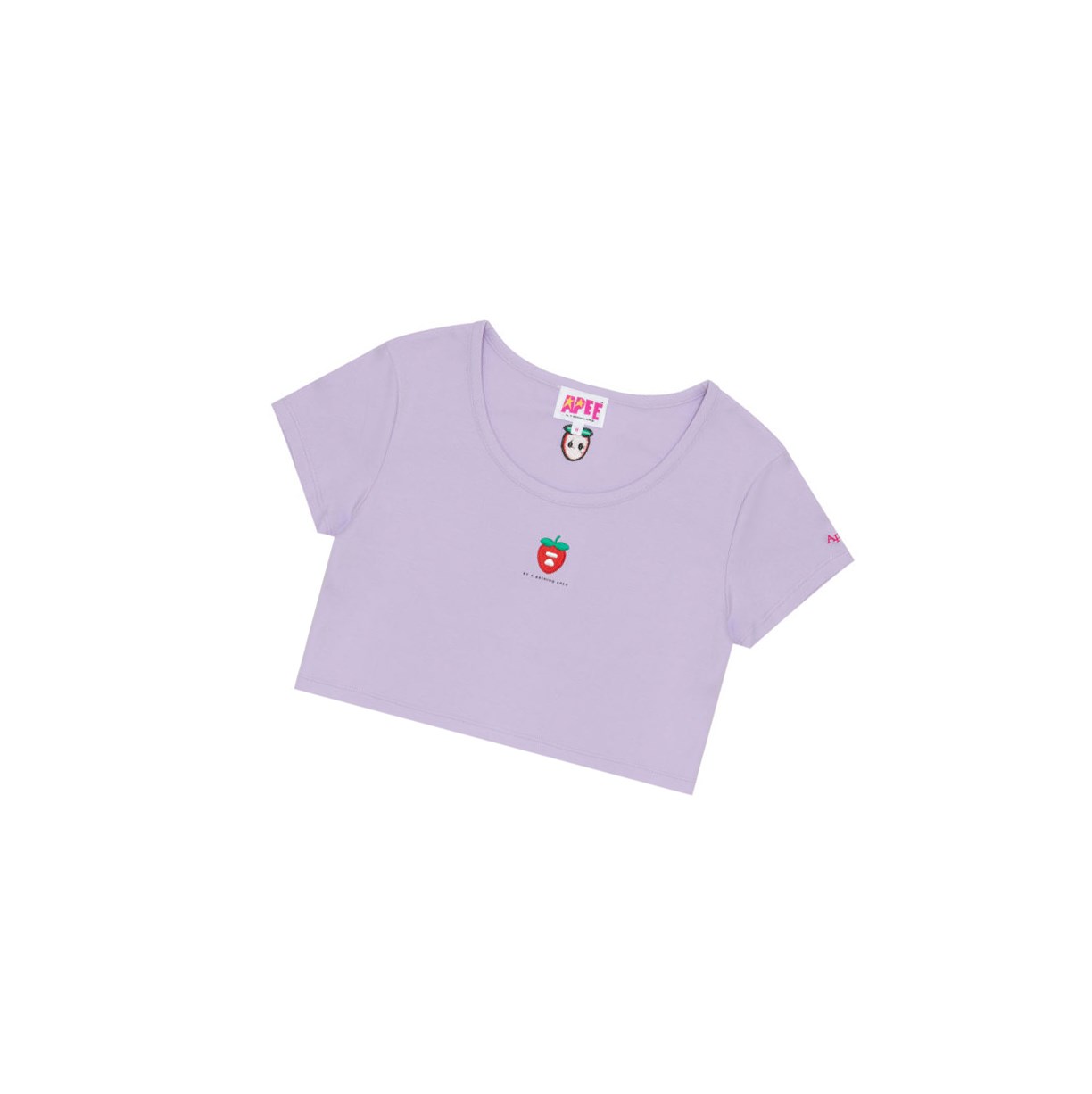 Women\'s A BATHING APE Logo Berry Tee Short Sleeve T Shirts Lilac | DEF790263