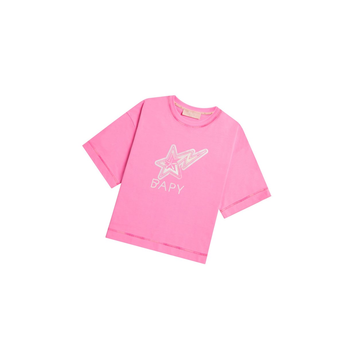 Women\'s A BATHING APE Logo Print Tee Short Sleeve T Shirts Pink | YRP625731