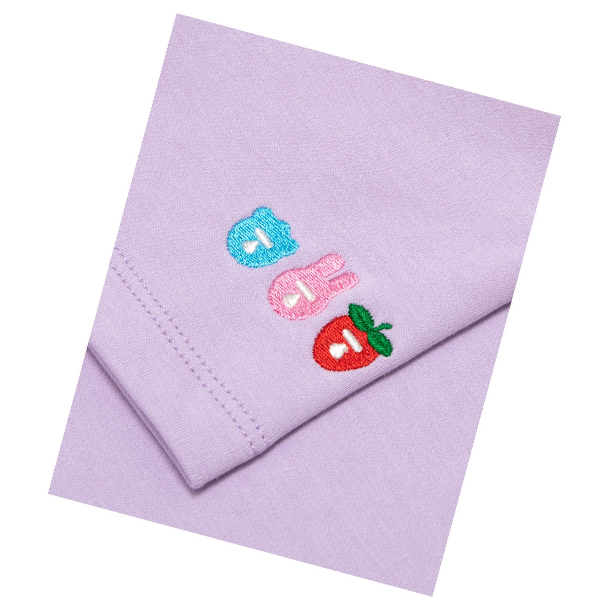 Women's A BATHING APE Logo Printed Slim Cut Tee Short Sleeve T Shirts Purple | ULO381670