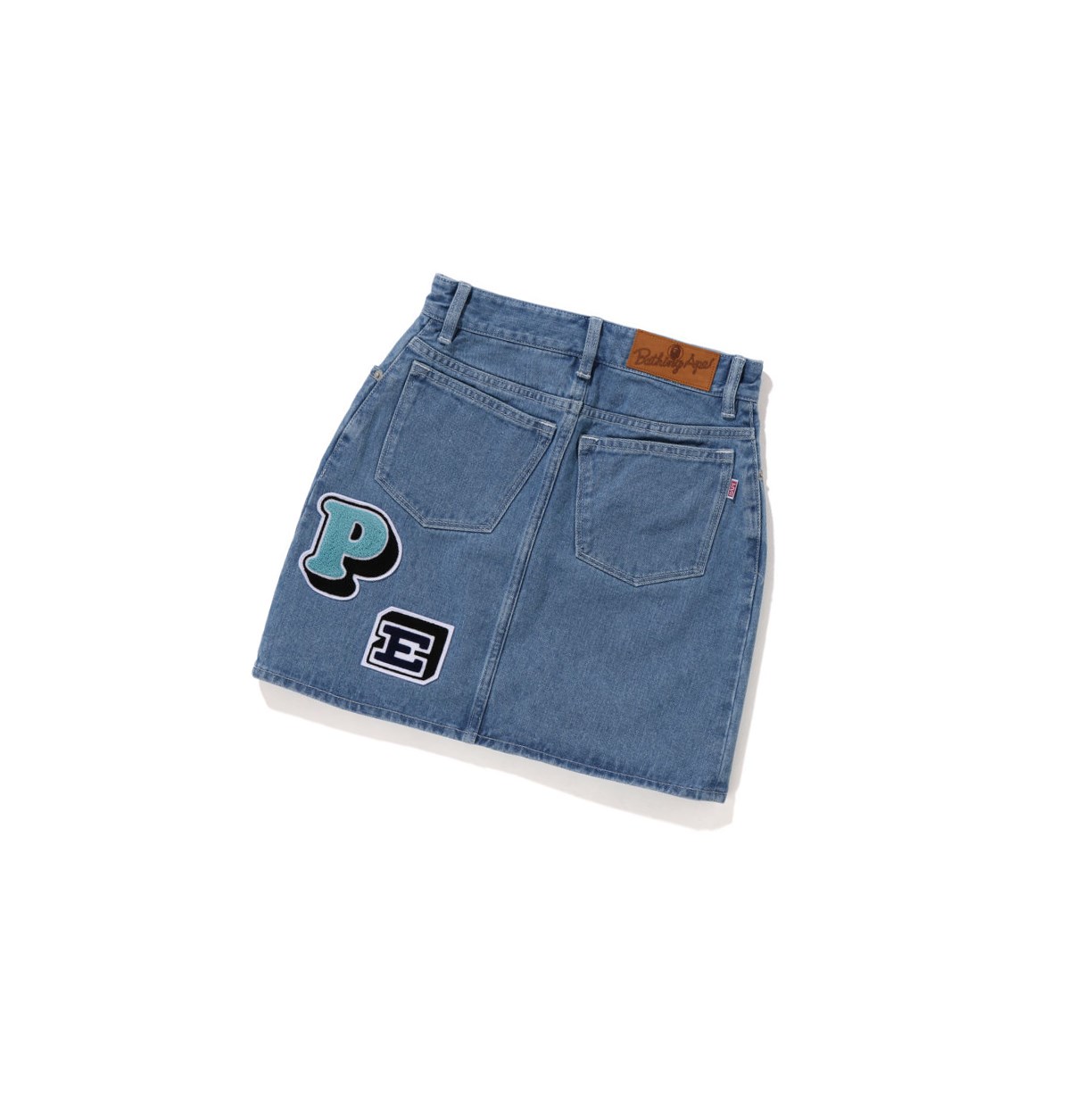 Women's A BATHING APE Multi Fonts Denim Skirts Denim | MSA307948