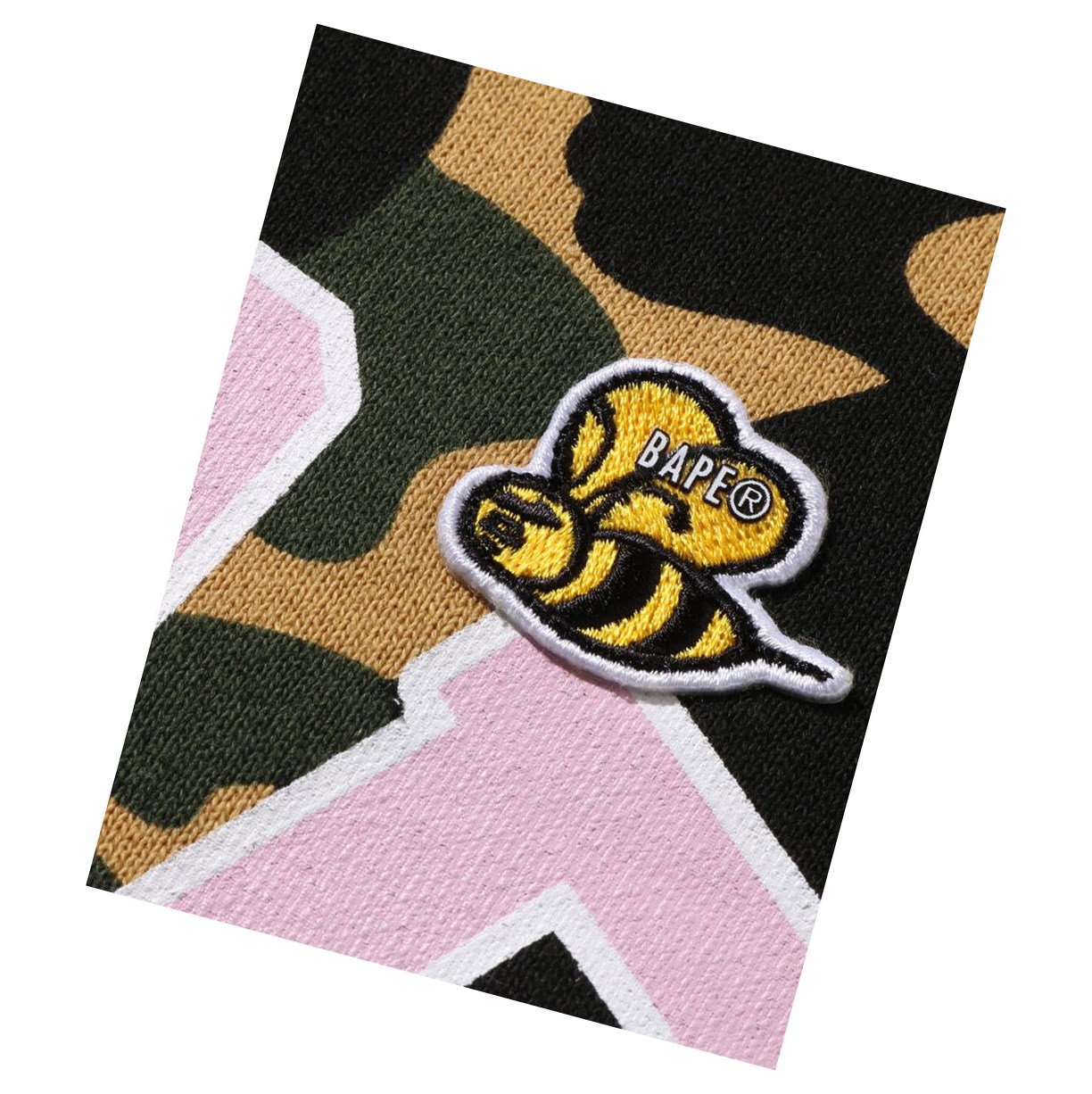 Women's A BATHING APE Multi Label 1st Camo Oversized Hoodie Yellow | QAH541789