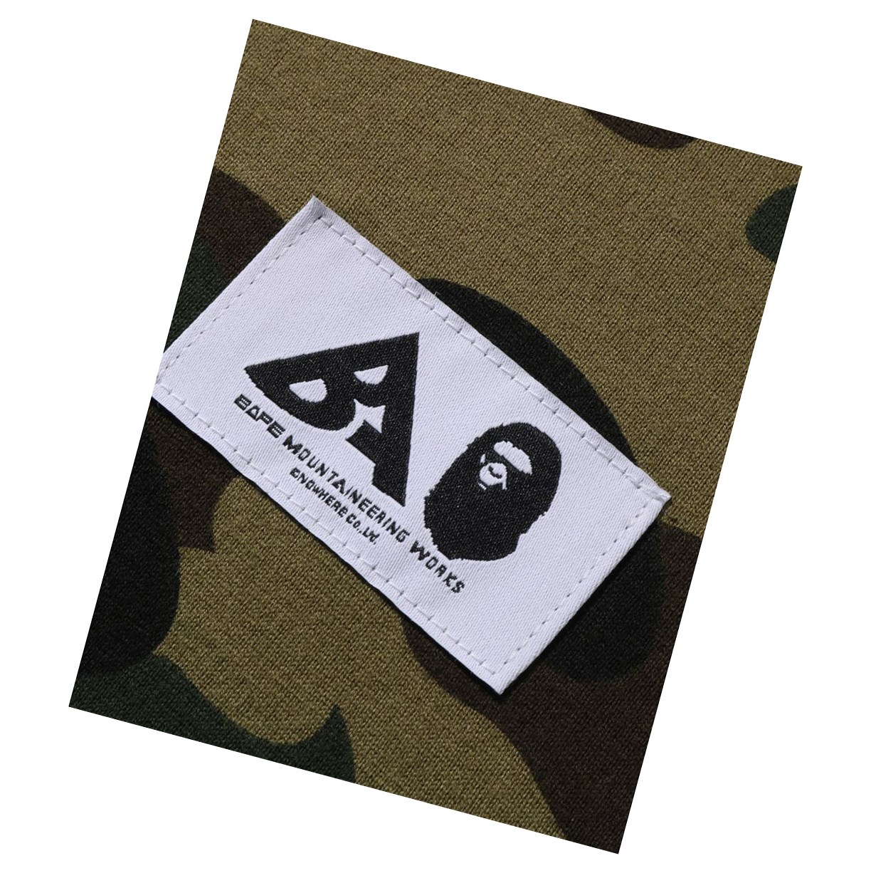 Women's A BATHING APE Multi Label 1st Camo L/S Tee Long Sleeve T Shirts Army Green | TCA436572