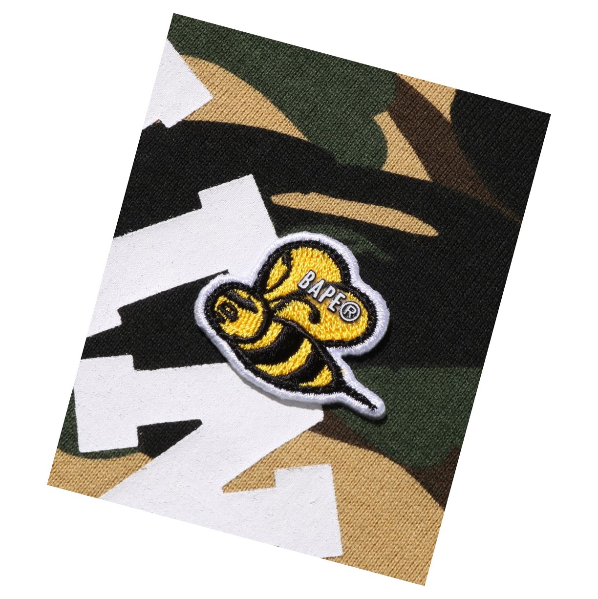 Women's A BATHING APE Multi Label 1st Camo L/S Tee Long Sleeve T Shirts Yellow | ZEG564701