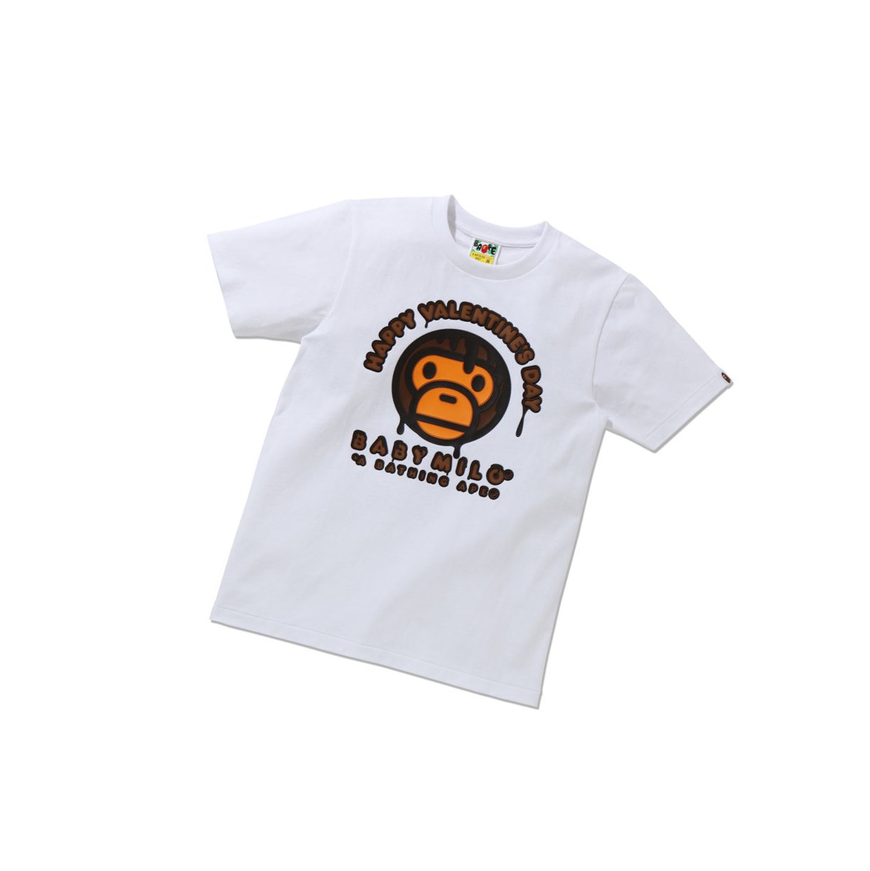 Women\'s A BATHING APE Valentine Chocolate Baby Tee Short Sleeve T Shirts White | GSD360527