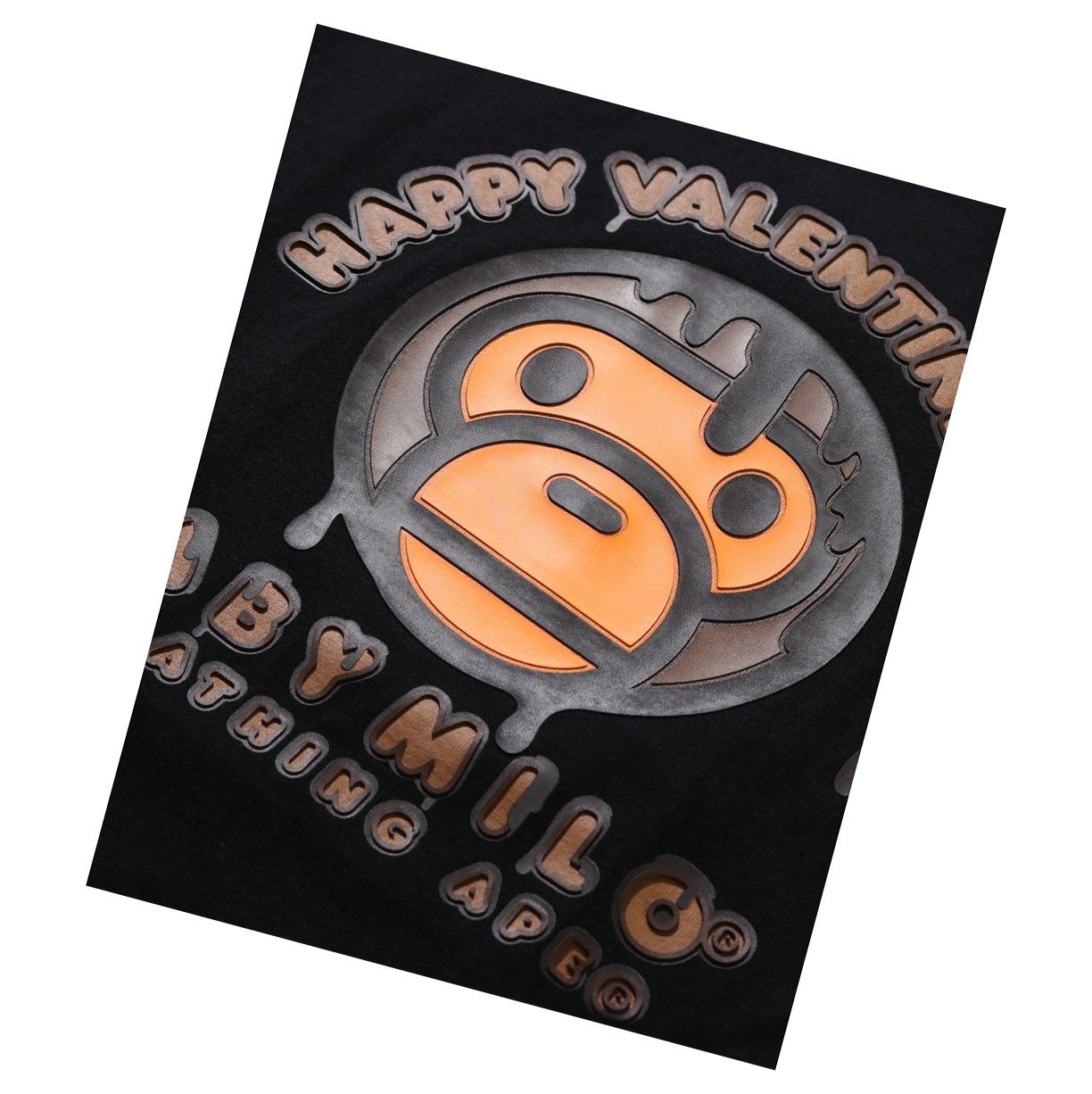 Women's A BATHING APE Valentine Chocolate Baby Tee Short Sleeve T Shirts Black | LNO894671