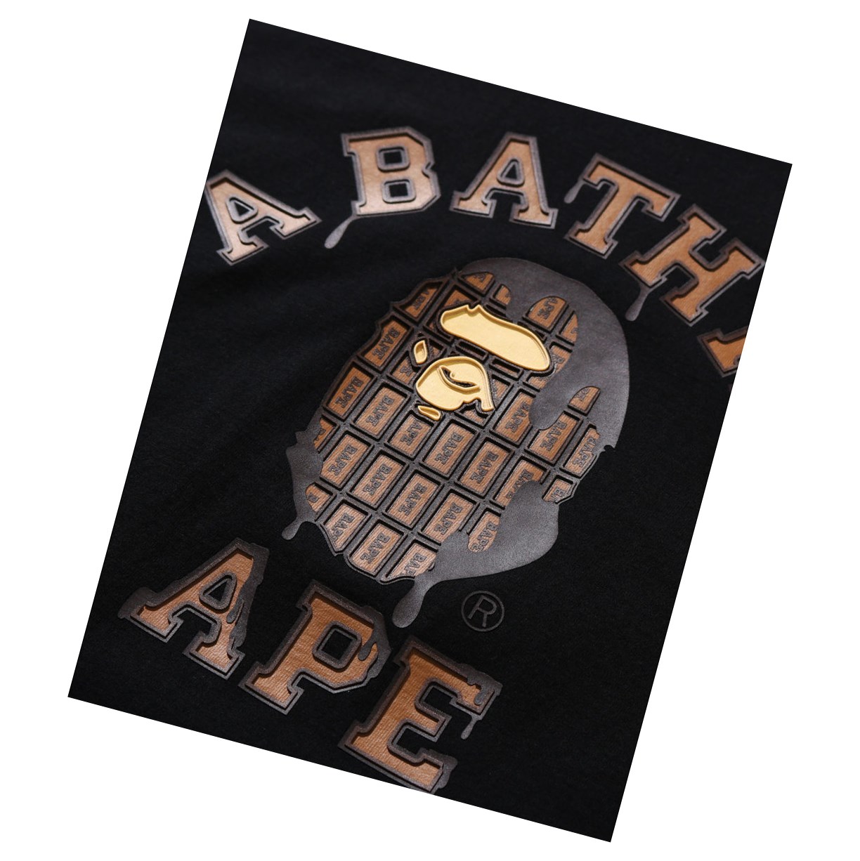 Women's A BATHING APE Valentine Chocolate Ape Head Tee Short Sleeve T Shirts Black | NPL970835