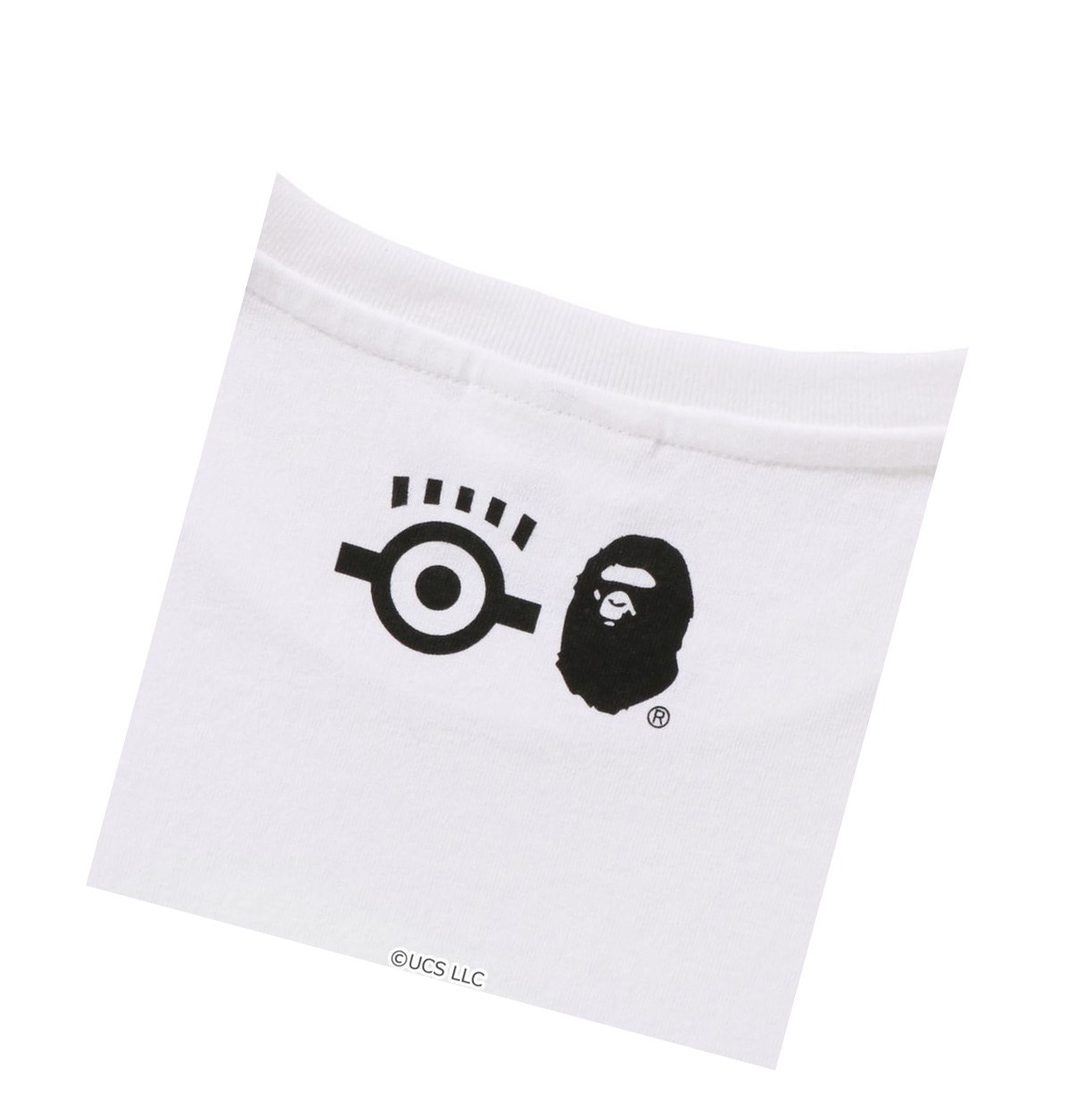 Women's A BATHING APE X Minions Tee08 Short Sleeve T Shirts White | XEI604735