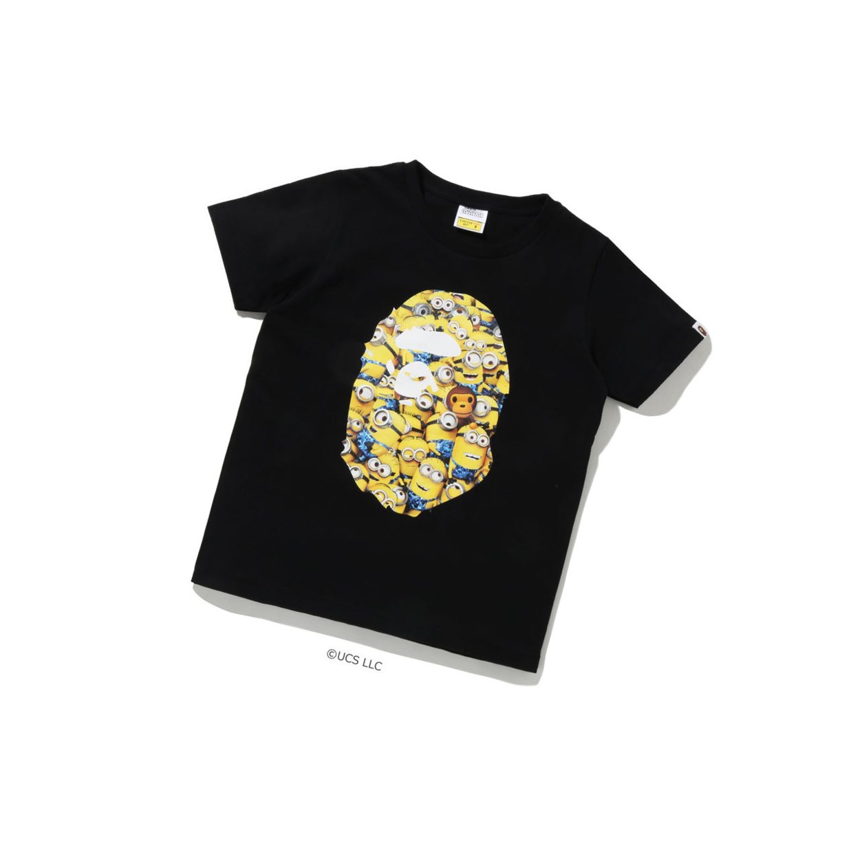 Women\'s A BATHING APE X Minions Tee09 Short Sleeve T Shirts Black | AEW312869